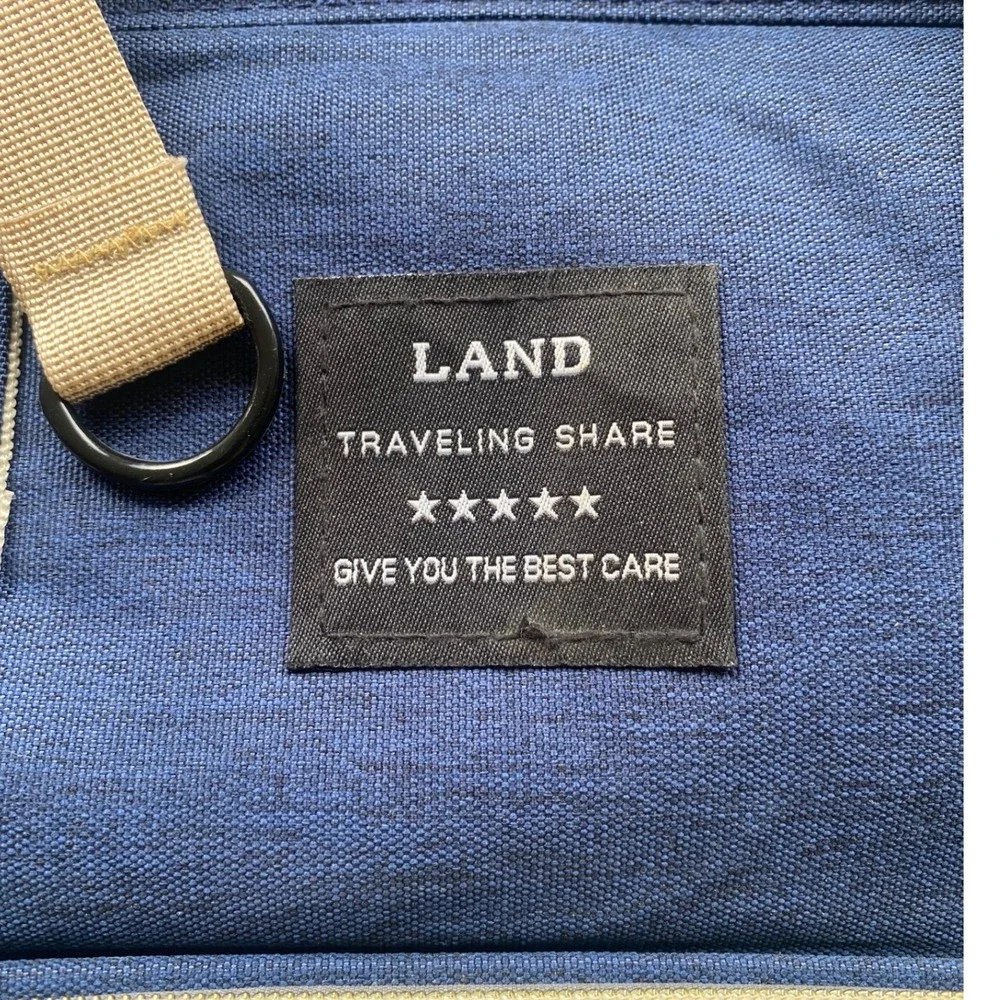 Land Backpack Unisex Large‎ Navy Blue Traveling Share Diaper Bag Canvas Multi